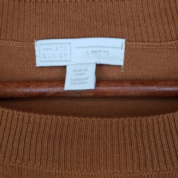NWT 14th & Union colorblock sweater - Size LP - Picture 4 of 8